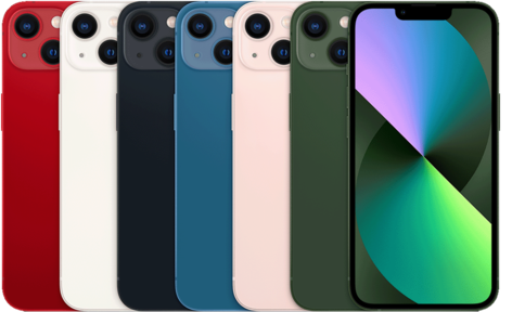 iPhone 13 en los colores disponibles